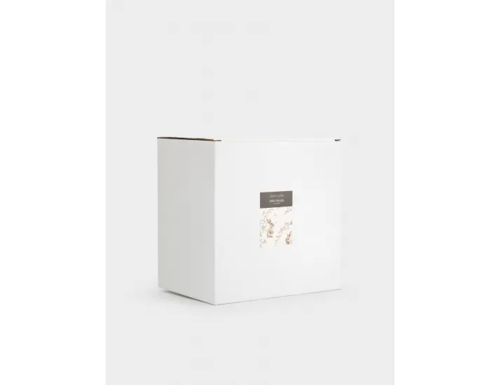 Блюдо на ножке 19х12 см молочно-золотистое Anna Lafarg Кролик с бантом White Rabbit