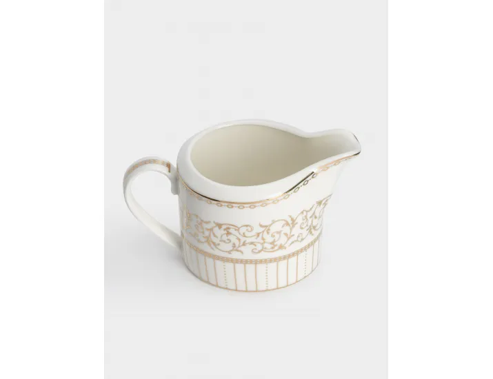 Молочник 250 мл белый с золотистым орнаментом Pozzi Milano Golden