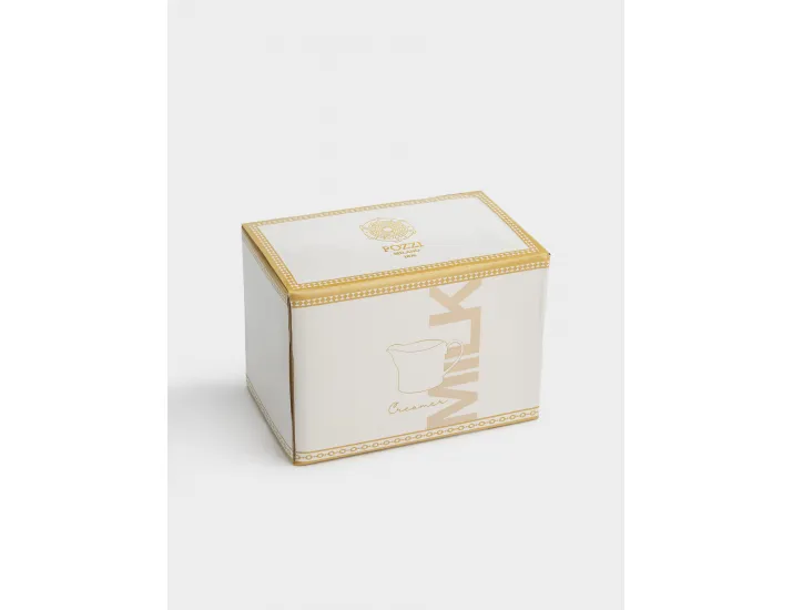 Молочник 250 мл белый с золотистым орнаментом Pozzi Milano Golden