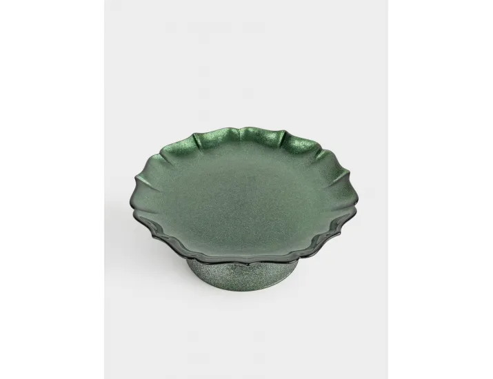 Блюдо на ножке 21х8 см зеленое Anna Lafarg Seville