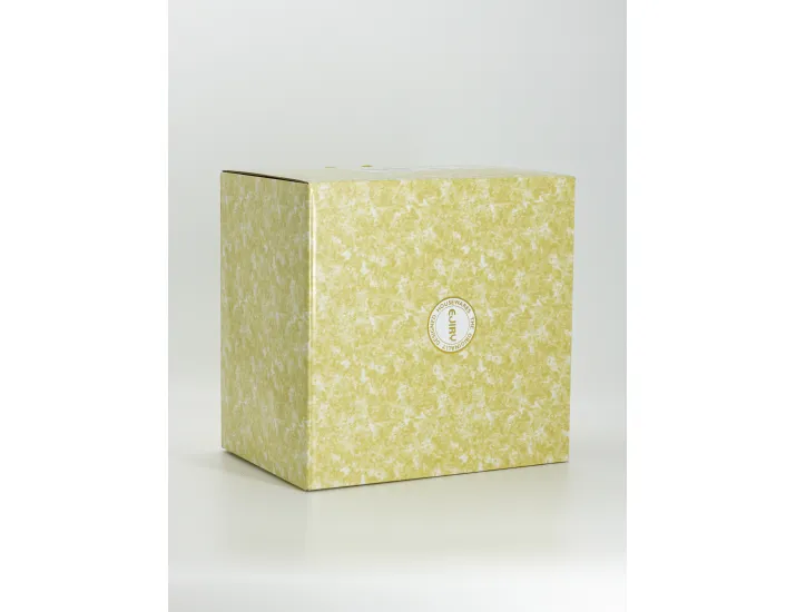 Кастрюля 24 см 6.5 л со вставкой-пароваркой эмалированная с крышкой молочная Цветы Ejiry Provence