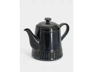 Чайник заварочный, 1 л, фарфор P, черно-синий, в крапинку, Black Kitchen