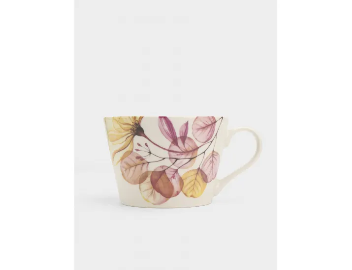 Кружка 480 мл белая Азалия бежевая Anna Lafarg Magic flowers