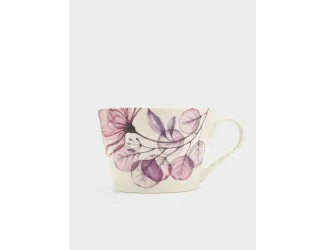 Кружка, 480 мл, фарфор N, белая, Азалия бордовая, Magic flowers