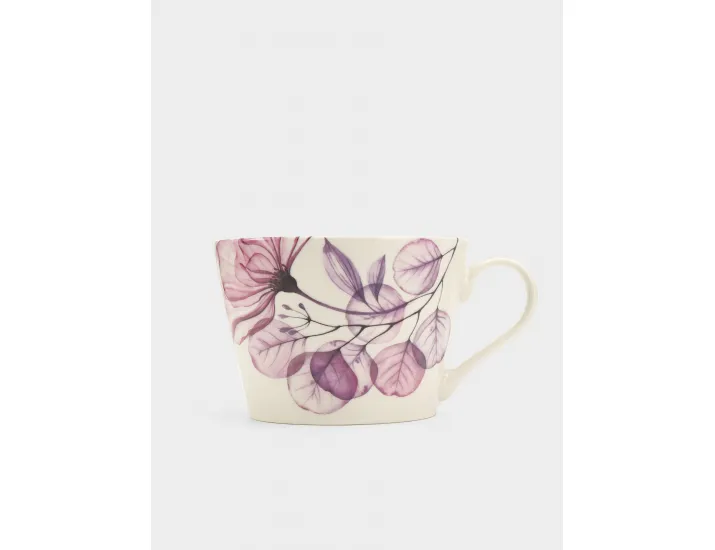 Кружка 480 мл белая Азалия бордовая Anna Lafarg Magic flowers