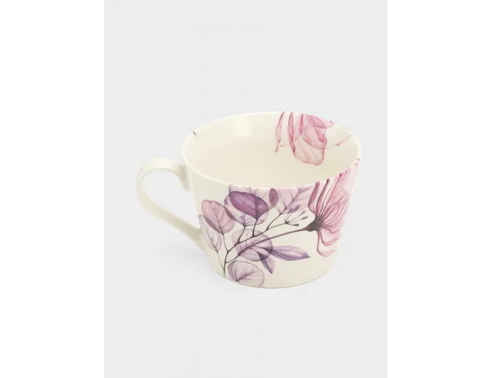 Кружка 480 мл белая Азалия бордовая Anna Lafarg Magic flowers