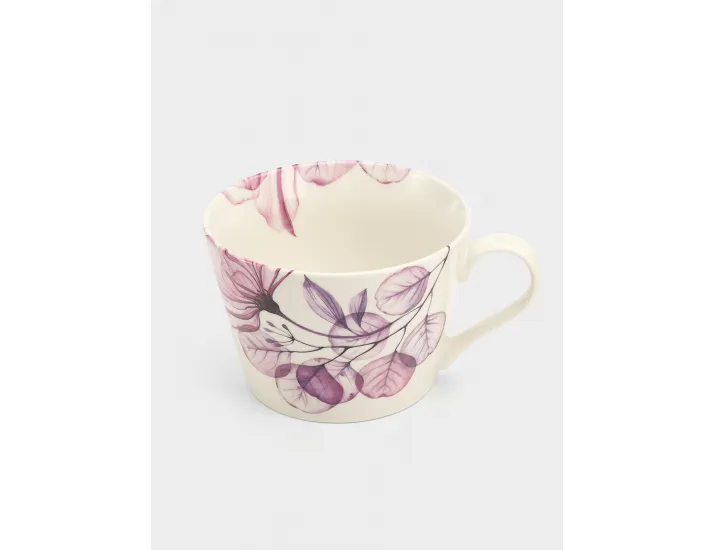 Кружка 480 мл белая Азалия бордовая Anna Lafarg Magic flowers