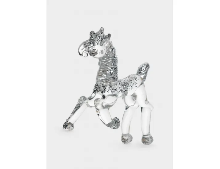Статуэтка 10х7 см серебристая Лошадка Anna Lafarg Horse