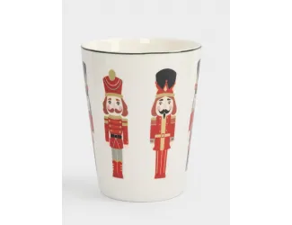 Кружка, 420 мл, фарфор N, бело-бордовая, Щелкунчики, Nutcracker