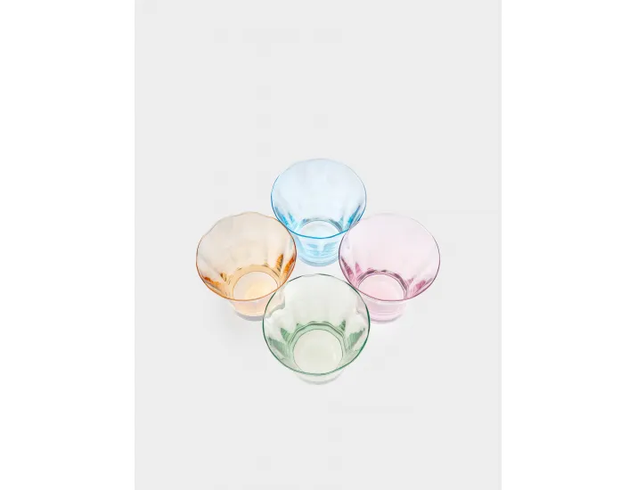 Стакан 10 см 340 мл 4 шт цветной микс Anna Lafarg Lyon