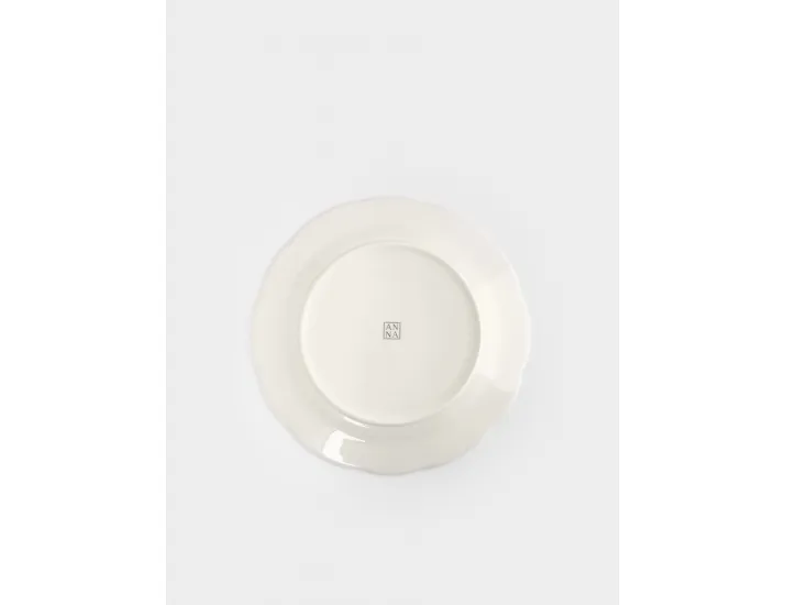 Тарелка обеденная 26 см Anna Lafarg Коричневые цветы Burgundy