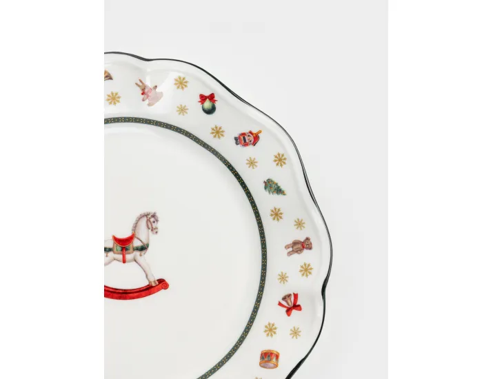 Тарелка закусочная 19 см белая Лошадка Anna Lafarg Miracle