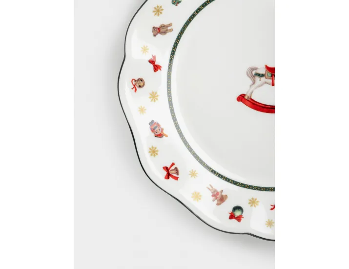 Тарелка закусочная 19 см белая Лошадка Anna Lafarg Miracle