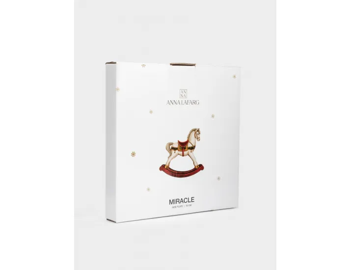 Тарелка закусочная 19 см белая Лошадка Anna Lafarg Miracle