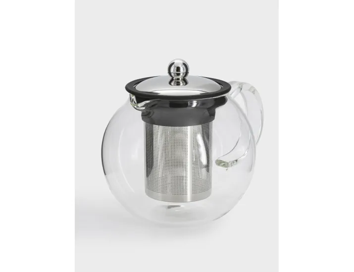 Чайник заварочный 1,2 л серебристо-черный Anna Lafarg Base black