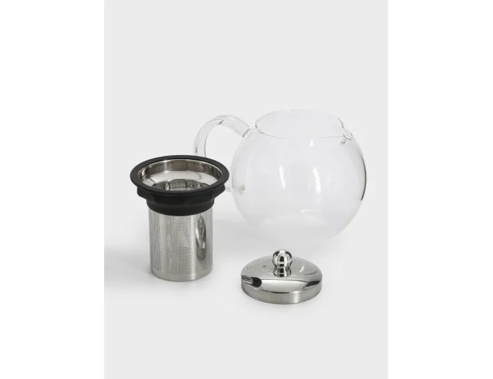 Чайник заварочный 1,2 л серебристо-черный Anna Lafarg Base black