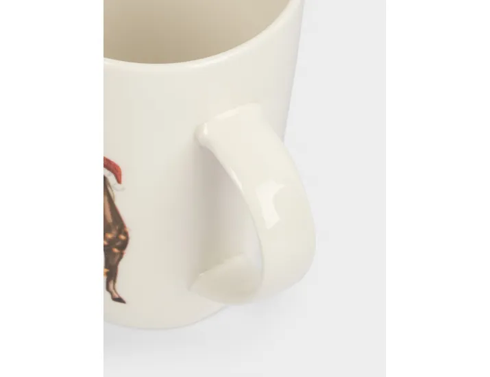 Кружка 420 мл белая Лошадь у елки Anna Lafarg Bright horse