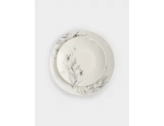 Сервиз обеденный, 6 перс, 19 пр, фарфор N, молочный, Полевые цветы, Flower melody