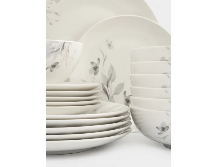 Сервиз обеденный 6 персон 19 предметов молочный Полевые цветы Anna Lafarg Flower melody
