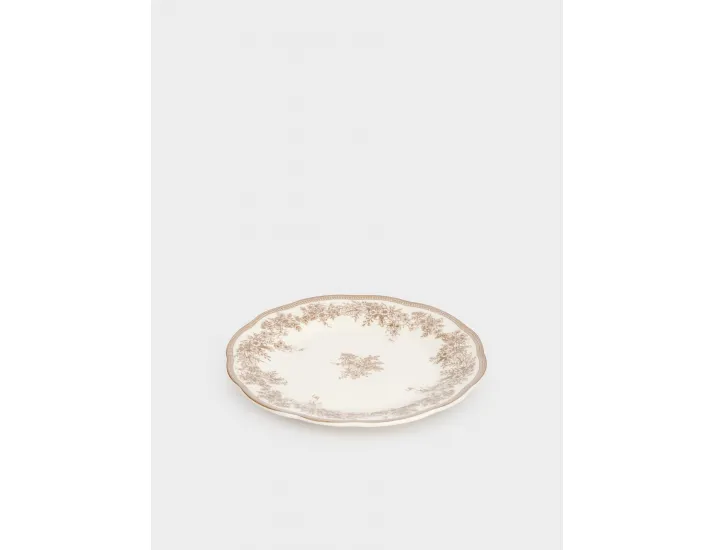 Тарелка закусочная 19 см Anna Lafarg Коричневые цветы Burgundy