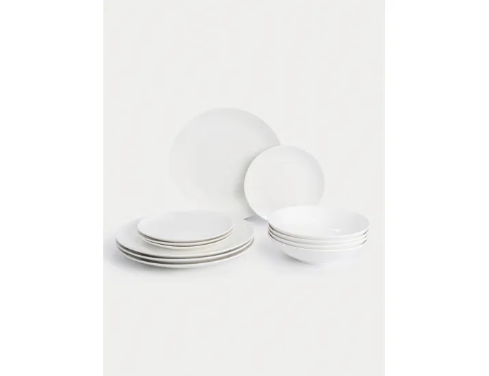 Сервиз обеденный 4 персоны 12 предметов белый Maxwell & Williams White Basics