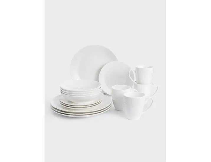 Сервиз обеденный 4 персоны 16 предметов белый Maxwell & Williams White Basics