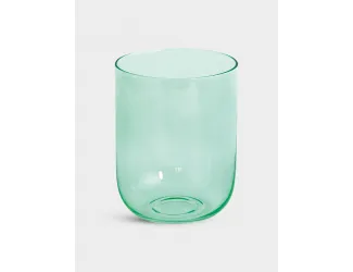 Набор стаканов для воды, 2 пр, 390 мл, стекло, зелёные, Rainbow