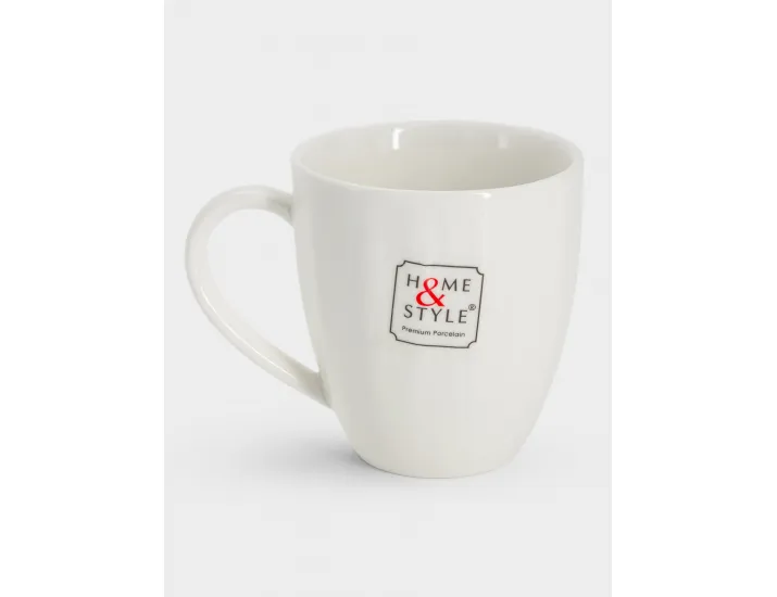 Кружка 320 мл белая Волны Home & Style Floral