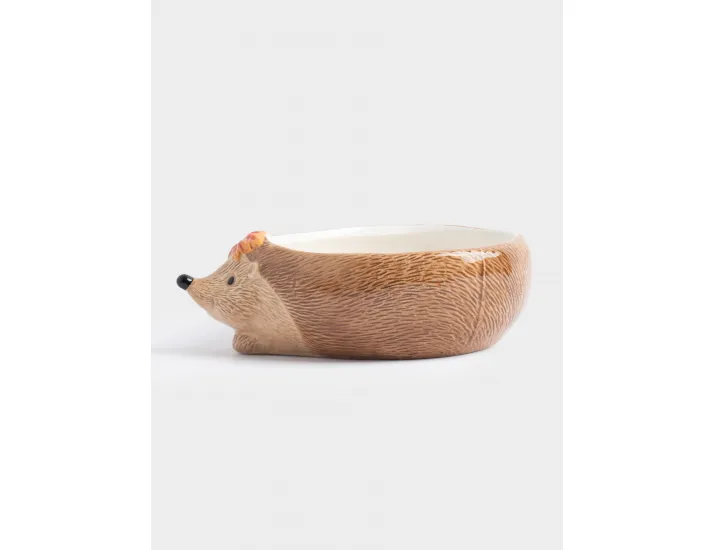 Конфетница 21х15 см коричневая Еж с листом Anna Lafarg Autumn forest