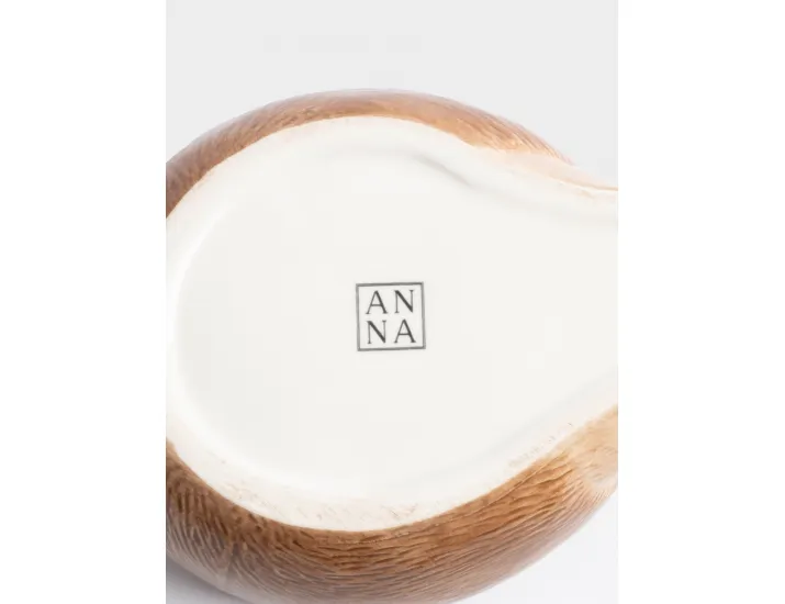 Конфетница 21х15 см коричневая Еж с листом Anna Lafarg Autumn forest