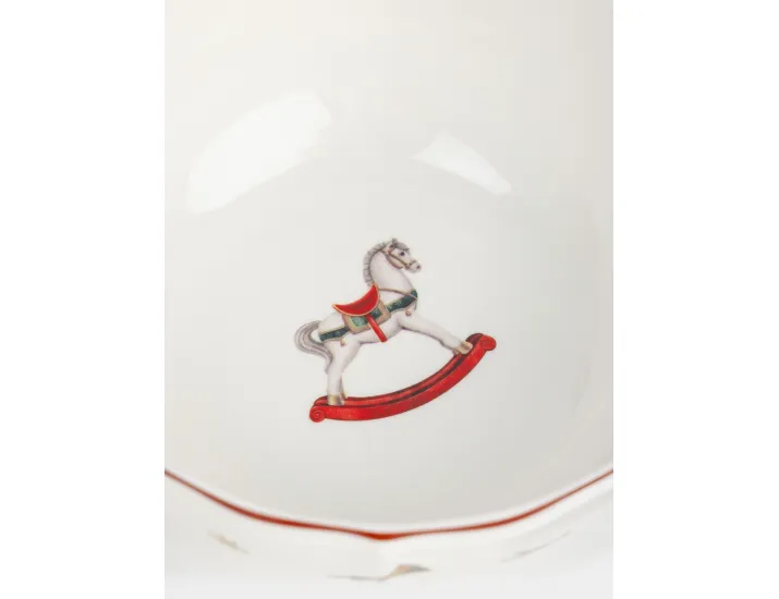 Салатник 15x6 см 720 мл белый Лошадка Anna Lafarg Miracle