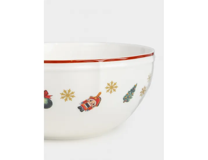 Салатник 15x6 см 720 мл белый Лошадка Anna Lafarg Miracle