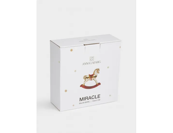Салатник 15x6 см 720 мл белый Лошадка Anna Lafarg Miracle