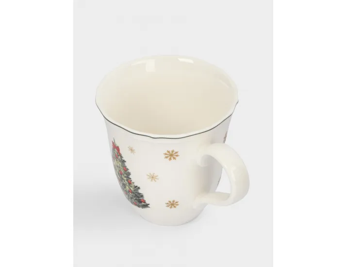 Кружка 380 мл белая Лошадка и елка Anna Lafarg Miracle