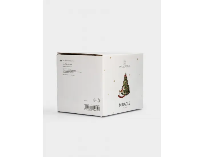 Кружка 380 мл белая Лошадка и елка Anna Lafarg Miracle