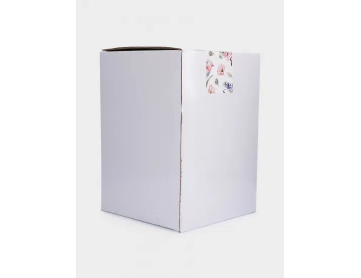 Ваза для цветов 19 см молочная Розовые тюльпаны Anna Lafarg Tulip