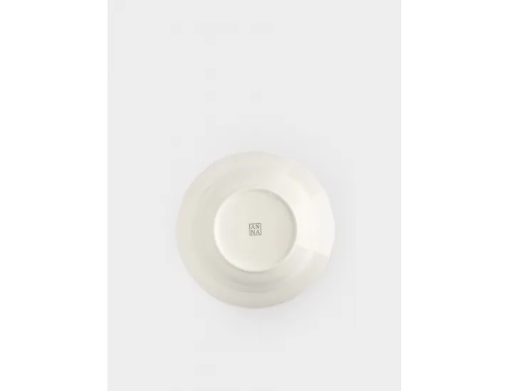 Тарелка суповая 22х4 см 600 Anna Lafarg Коричневые цветы Burgundy