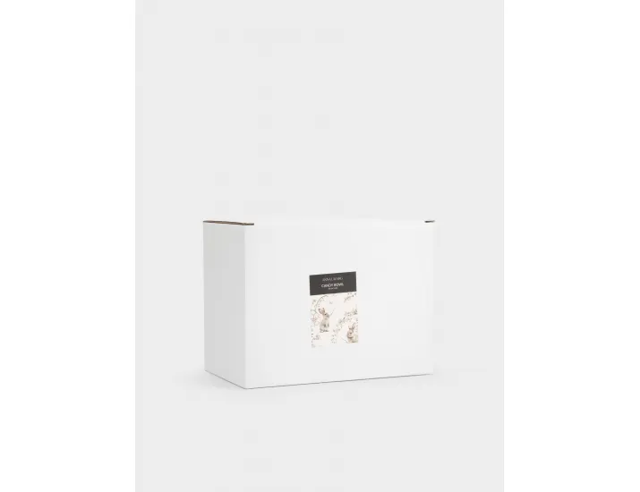 Конфетница 19х15 см молочно-золотистая Кролики с цветком Anna Lafarg White Rabbit