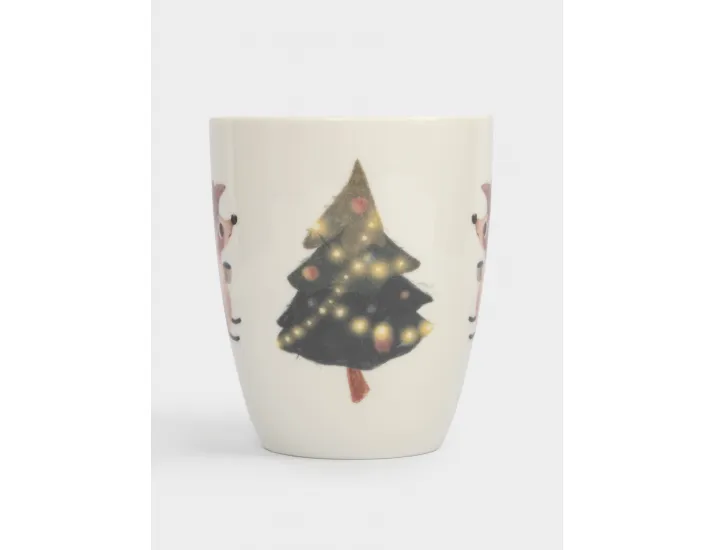 Кружка 320 мл белая Ежик у елки Anna Lafarg Child holiday