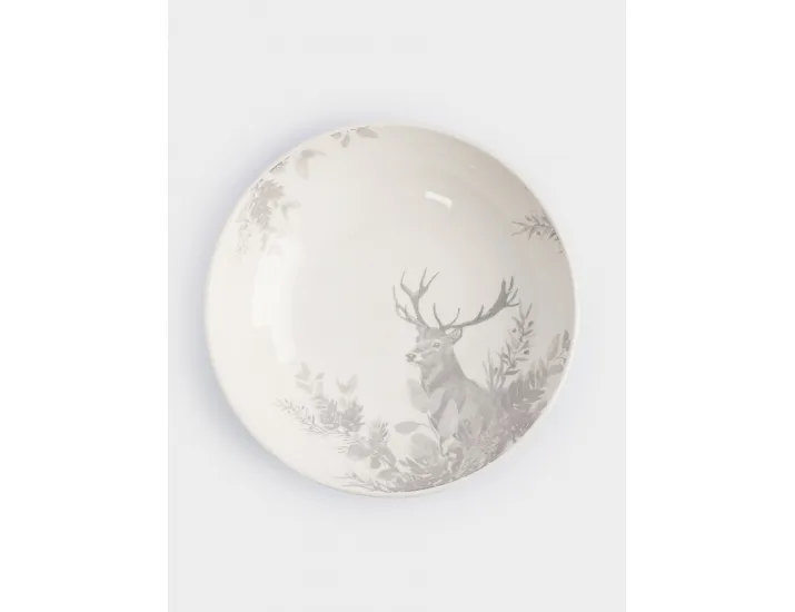 Сервиз обеденный 6 персон 18 предметов Олень и шишки Anna Lafarg Maral grey