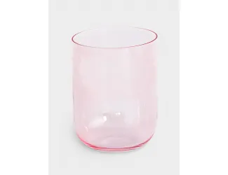 Набор стаканов для воды, 2 пр, 390 мл, стекло, розовые, Rainbow