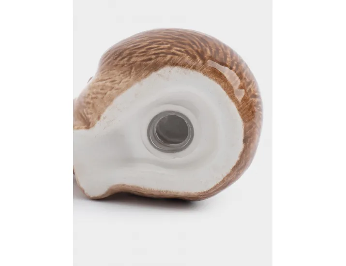 Емкость для соли или перца 5 см коричневая Еж с листом Anna Lafarg Autumn forest