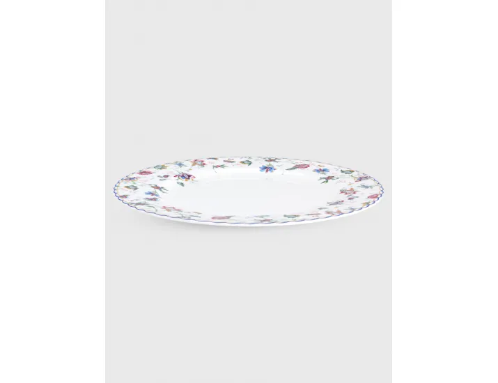 Тарелка обеденная 27 см белая Цветы Anna Lafarg Buckingham