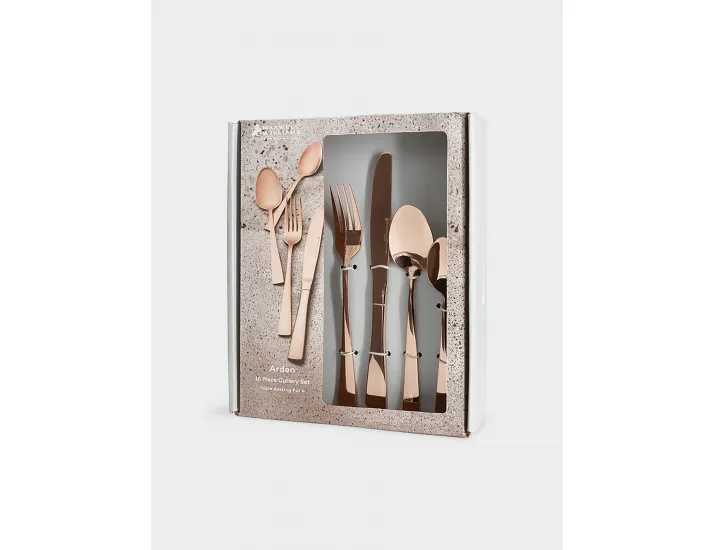 Набор столовых приборов 4 персоны 16 предметов цвет меди Maxwell & Williams Arden