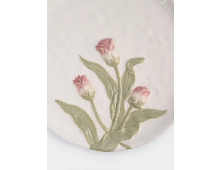 Блюдо 24 см молочное Тюльпаны Anna Lafarg Tulip