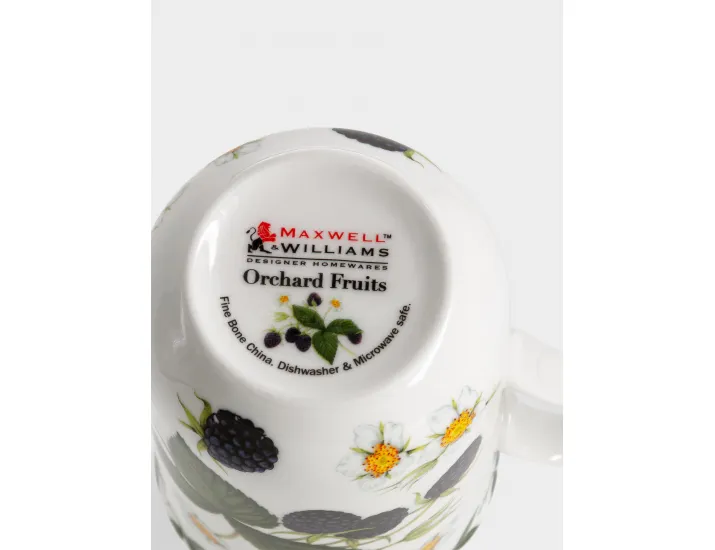 Кружка 300 мл белая Ежевика Maxwell & Williams Orchard Fruits