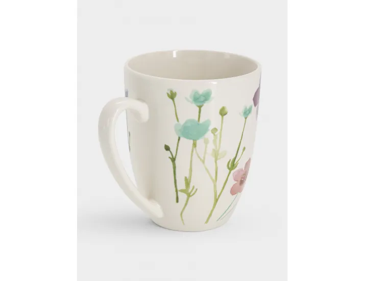 Кружка 420 мл белая Цветы Maxwell & Williams Wildwood