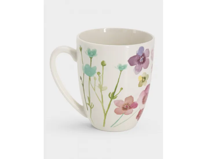 Кружка 420 мл белая Цветы Maxwell & Williams Wildwood