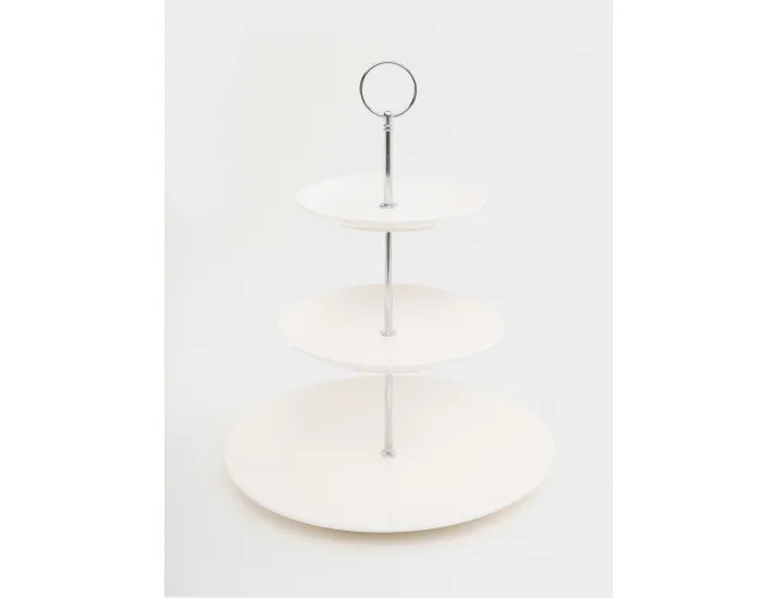 Ваза трёхъярусная белая Maxwell & Williams Diamonds