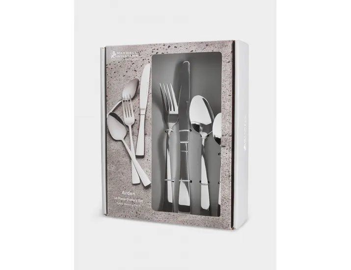 Набор столовых приборов 4 персоны 16 предметов серебристые Maxwell & Williams Arden